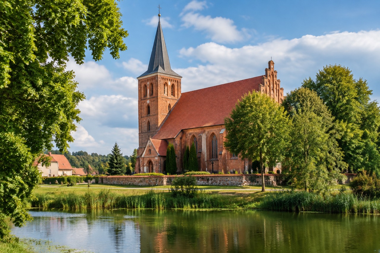 Kościół pw. Znalezienia Krzyża Świętego i Narodzenia Najświętszej Maryi Panny - grafika poglądowa