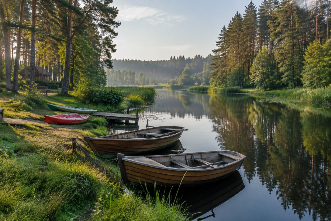 Perkun Spływy Łodziami i kajakowe Krutynią - grafika poglądowa