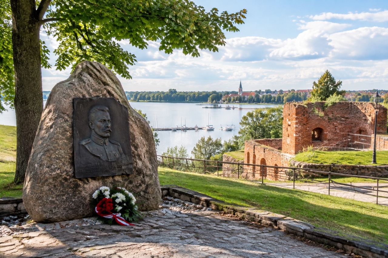 Tablica upamiętniająca Józefa Piłsudskiego - grafika poglądowa