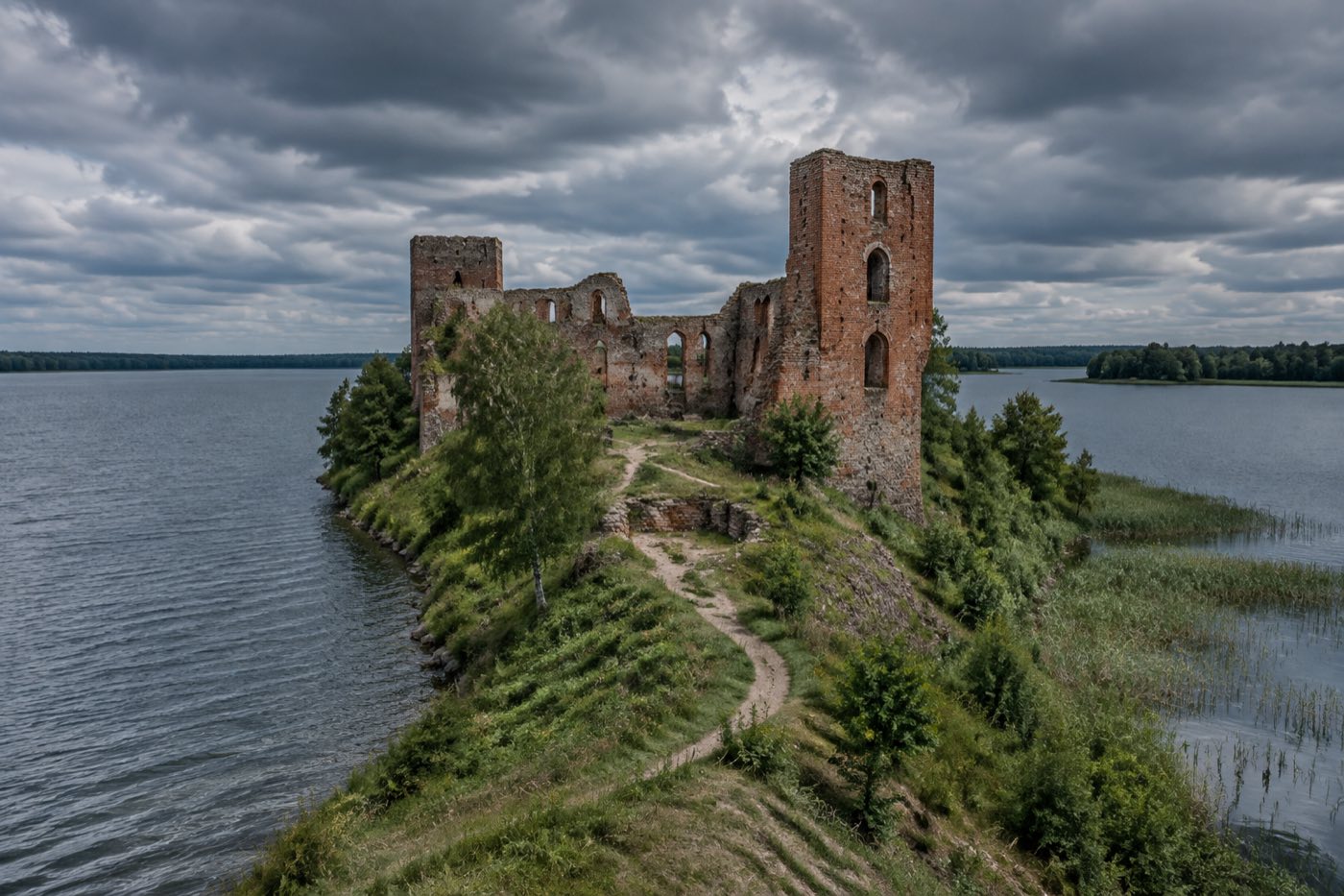 Zamek w Dąbrównie - grafika poglądowa