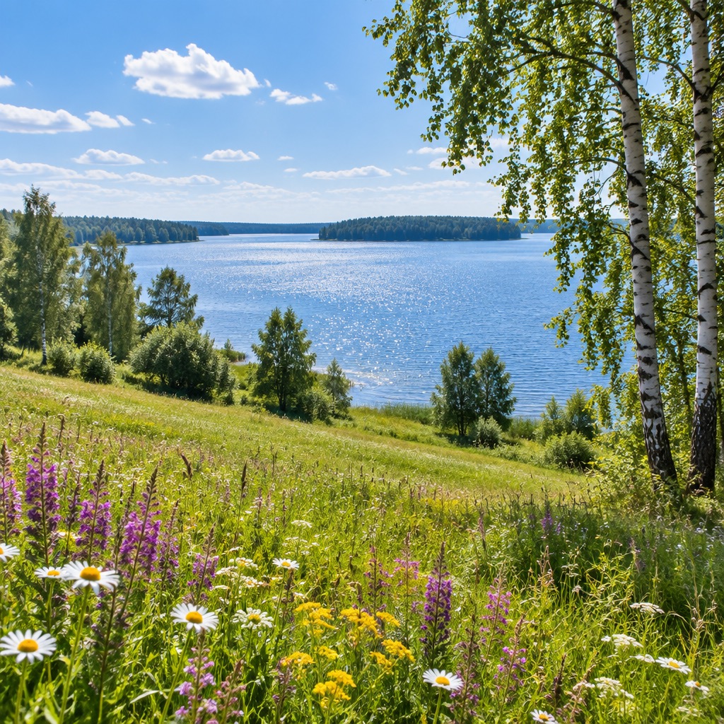 Mazurski krajobraz - zdjęcie poglądowe dla "Osada Łowiecka Zamordeje" Mazury